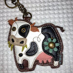 Chala  cow coin-key ring purse